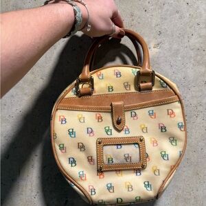 Dooney & Bourke Cream Multicolor Satchel
